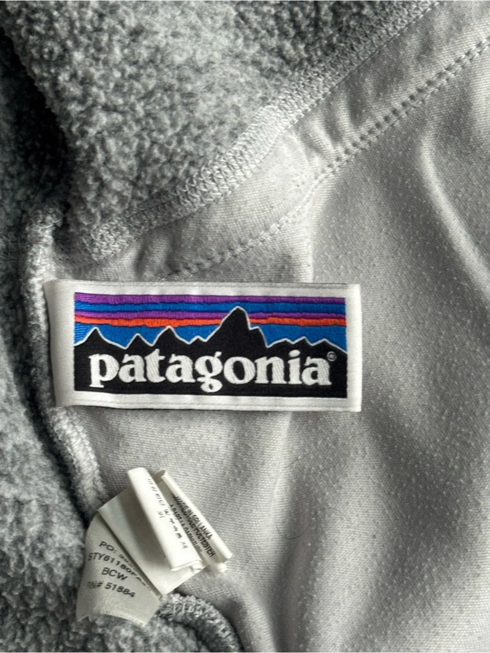Patagonia Kids Gray Hooded Puffer Jacket